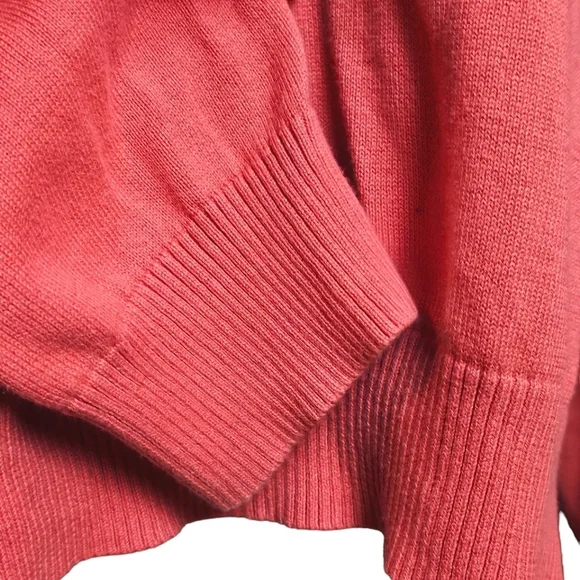 FOXCROFT Women's Soft Coral 100% Supima Cotton Pullover 1/4 Zip Sweater Size XXL - Picture 10 of 12